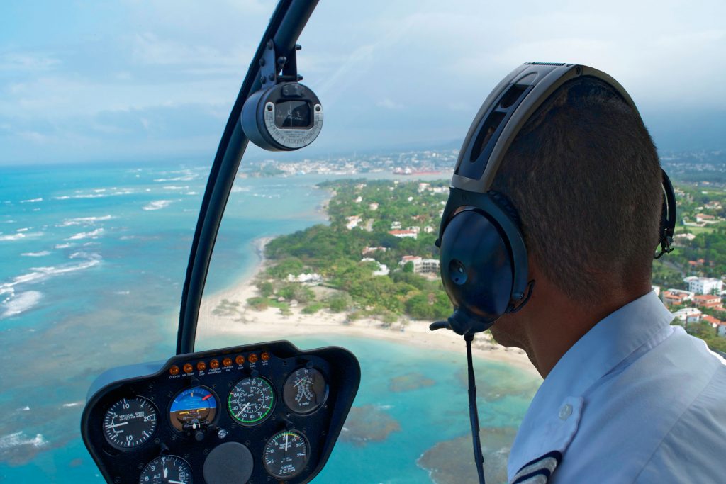 Helicopter flight cockpit