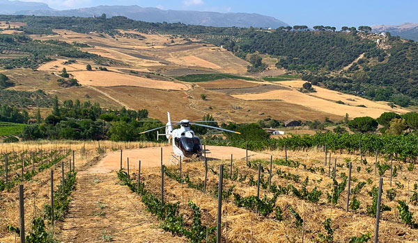 helicopter in ronda