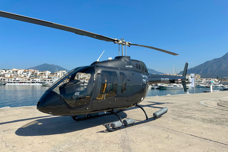 HeliAir Marbella Bell505 Puerto banus